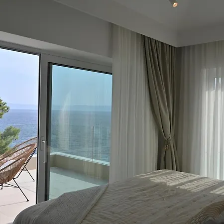 Luxury Beachfront White Bellezza With Private Pool At The On Brac Island - Sumartin * Selca