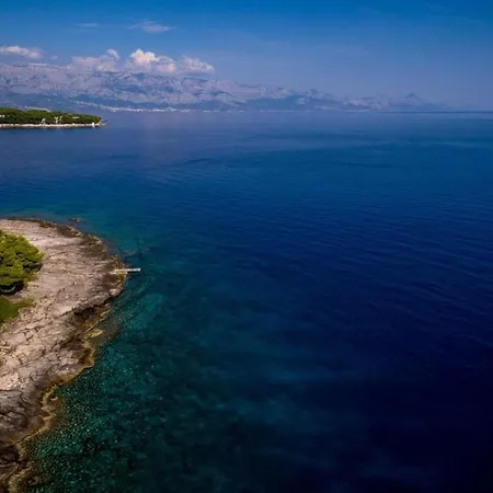 Luxury Beachfront White Bellezza With Private Pool At The On Brac Island - Sumartin Villa