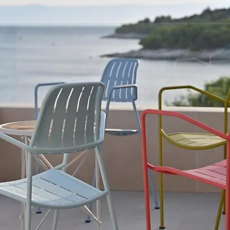 Luxury Beachfront White Bellezza With Private Pool At The On Brac Island - Sumartin * Selca